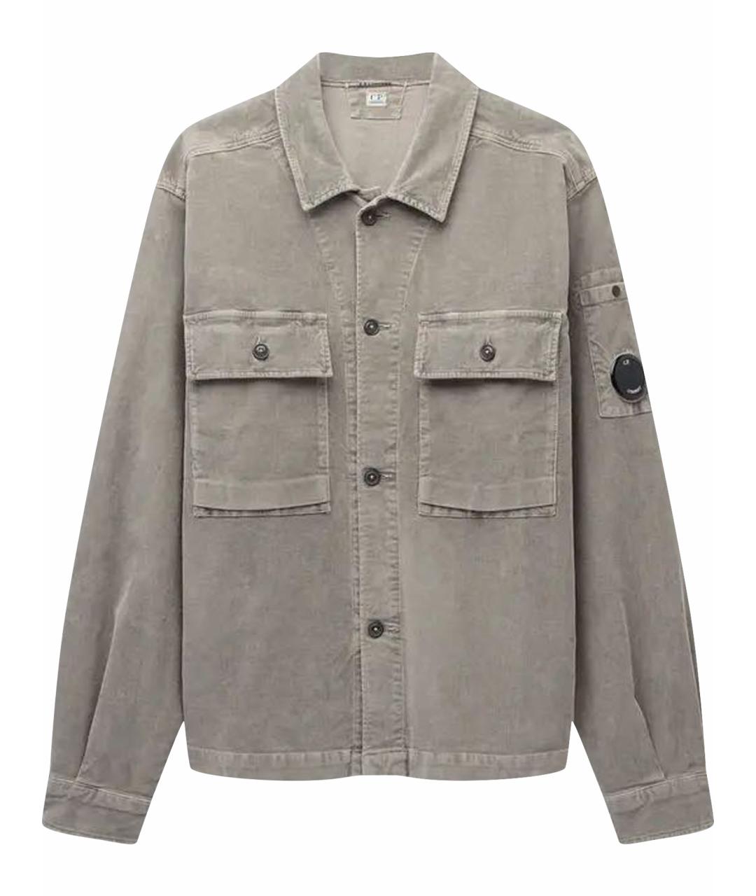 CP COMPANY Серая хлопковая кэжуал рубашка, фото 1