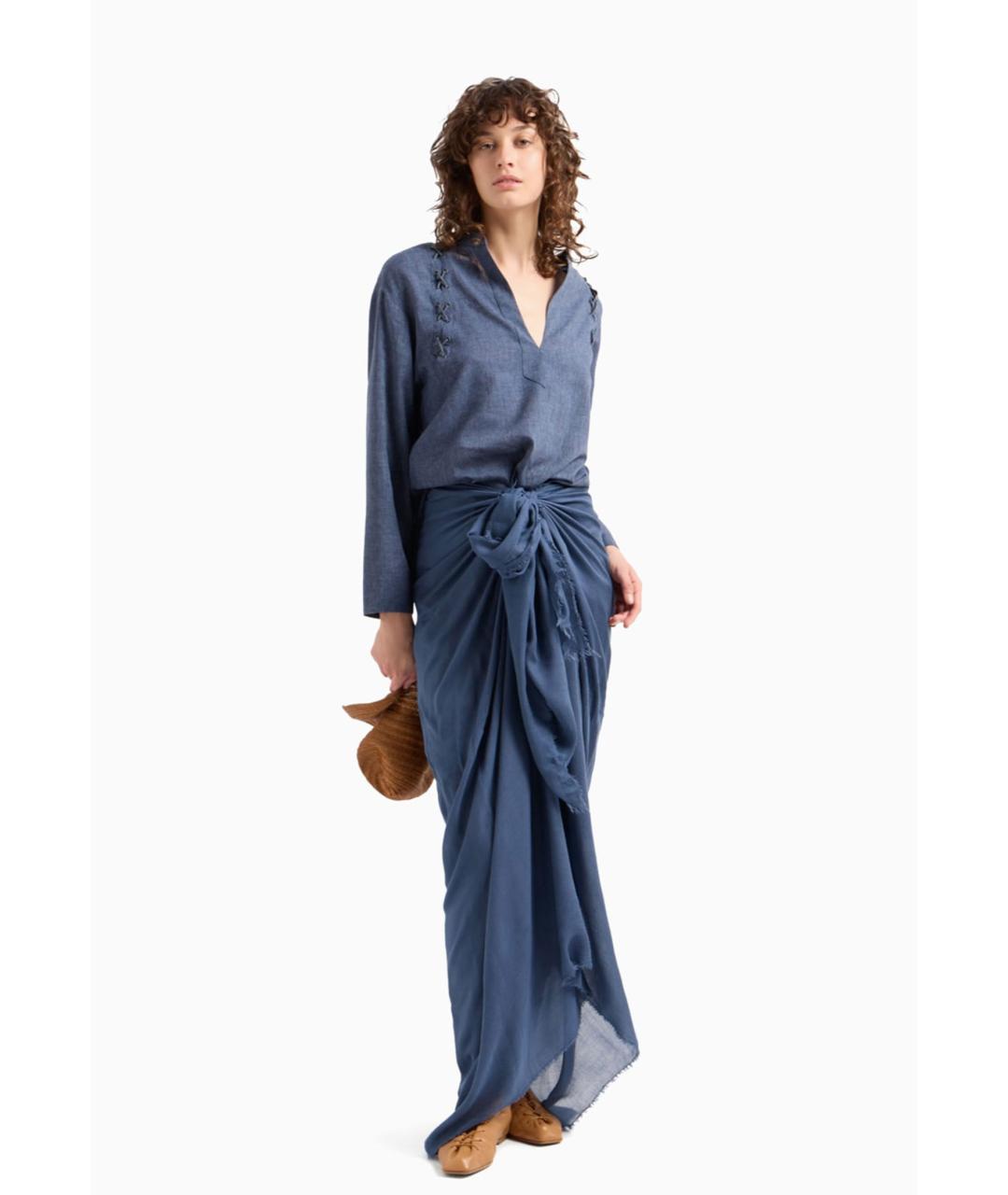 EMPORIO ARMANI Синяя рубашка, фото 2