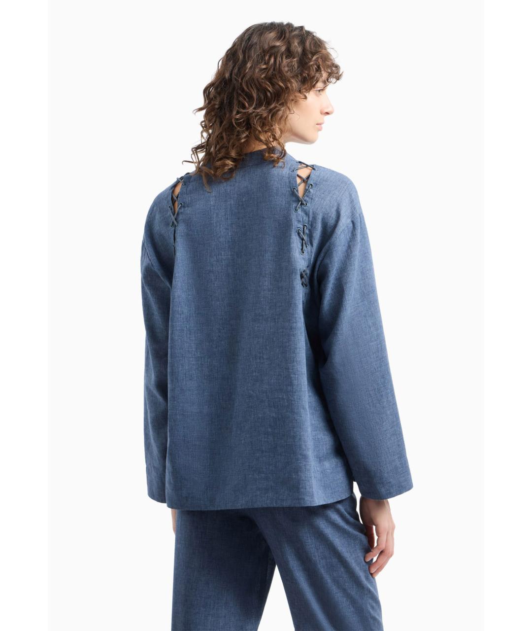 EMPORIO ARMANI Синяя рубашка, фото 4