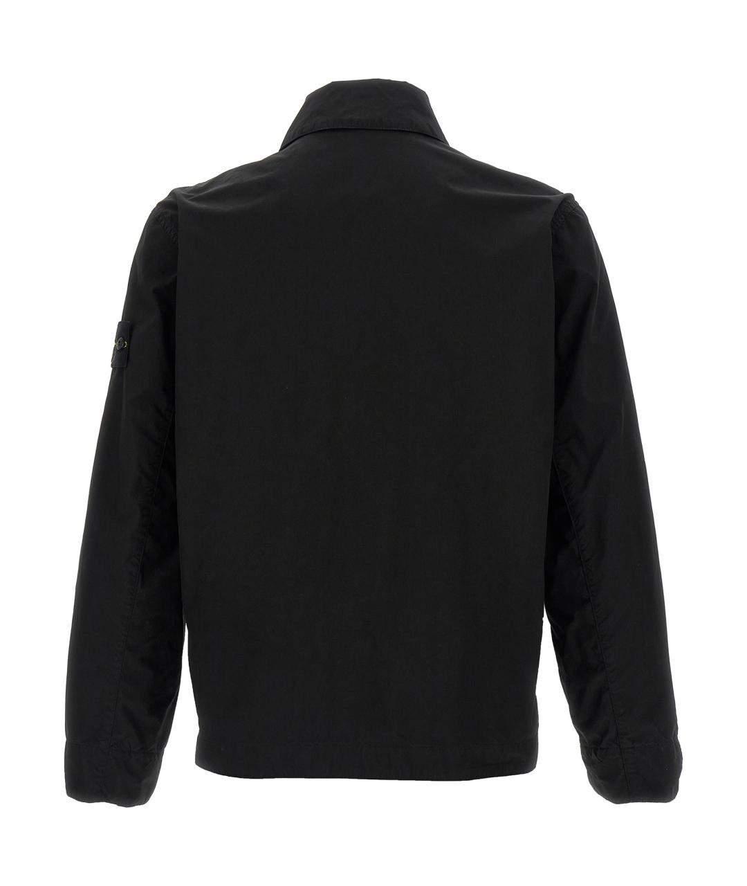 STONE ISLAND Черная полиэстеровая куртка, фото 2