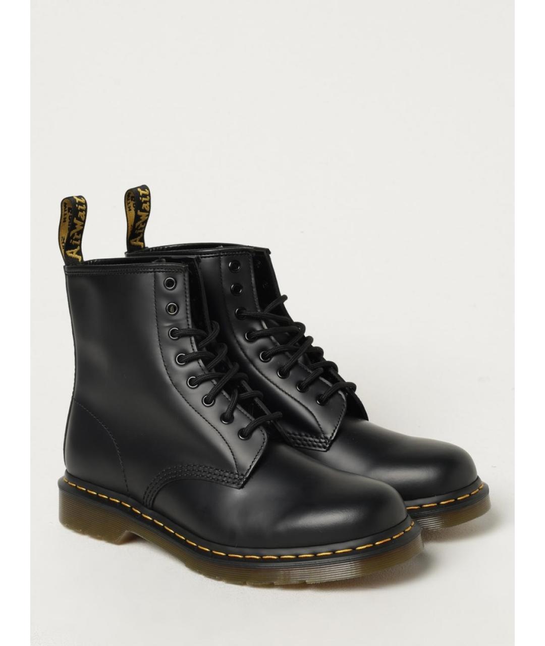 DR. MARTENS Черные кожаные высокие ботинки, фото 10