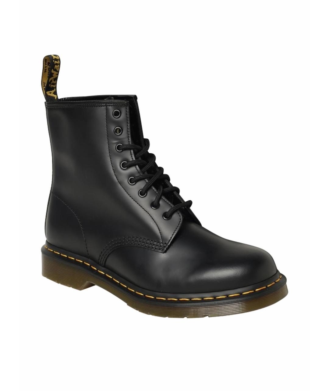DR. MARTENS Черные кожаные высокие ботинки, фото 1