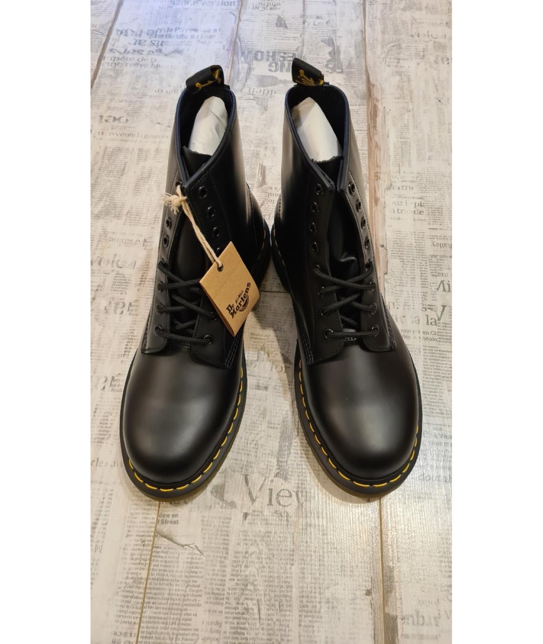 DR. MARTENS Черные кожаные высокие ботинки, фото 6
