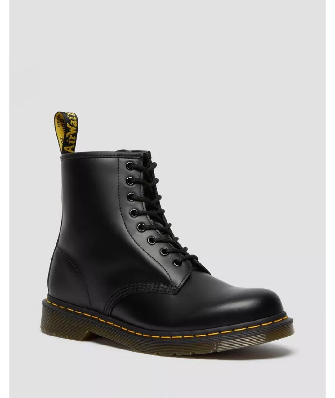 DR. MARTENS Черные кожаные высокие ботинки, фото 2