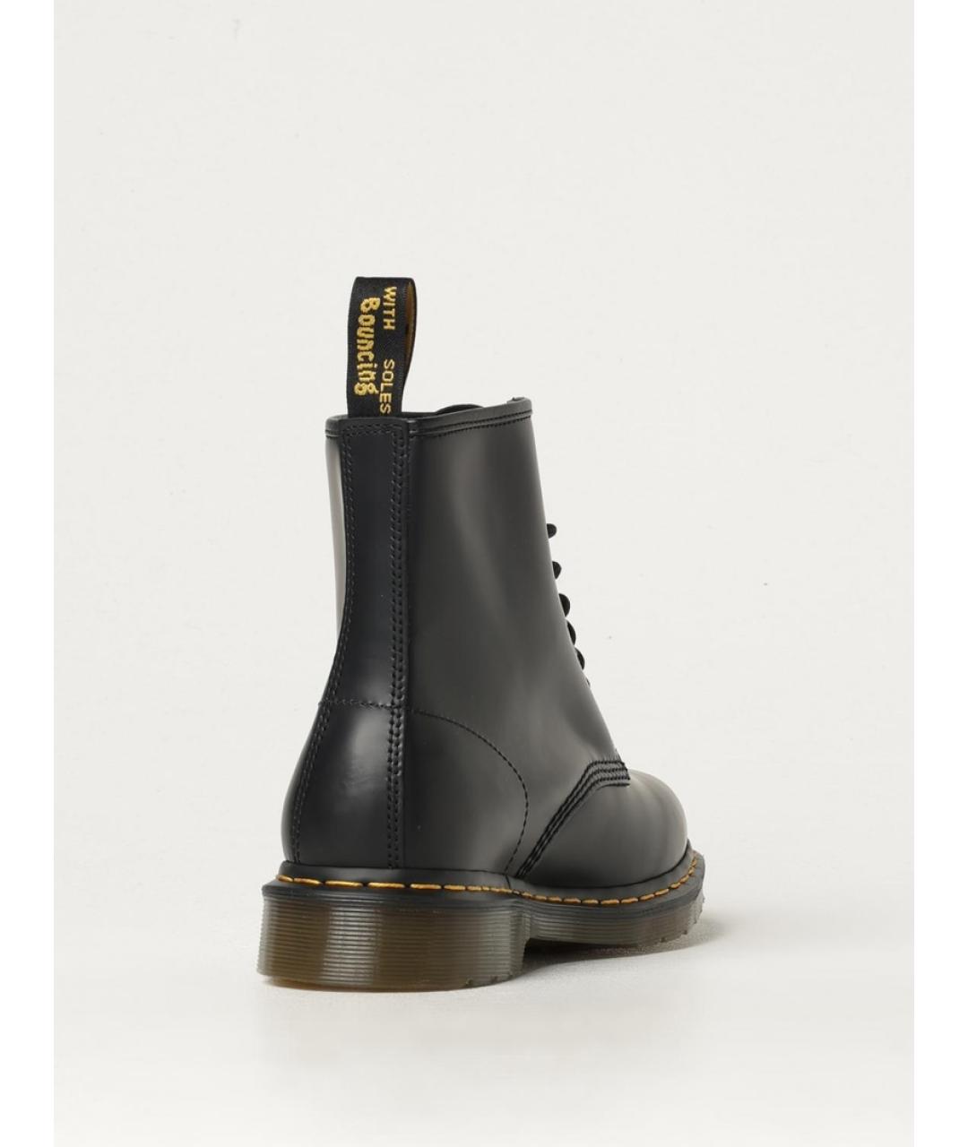 DR. MARTENS Черные кожаные высокие ботинки, фото 3