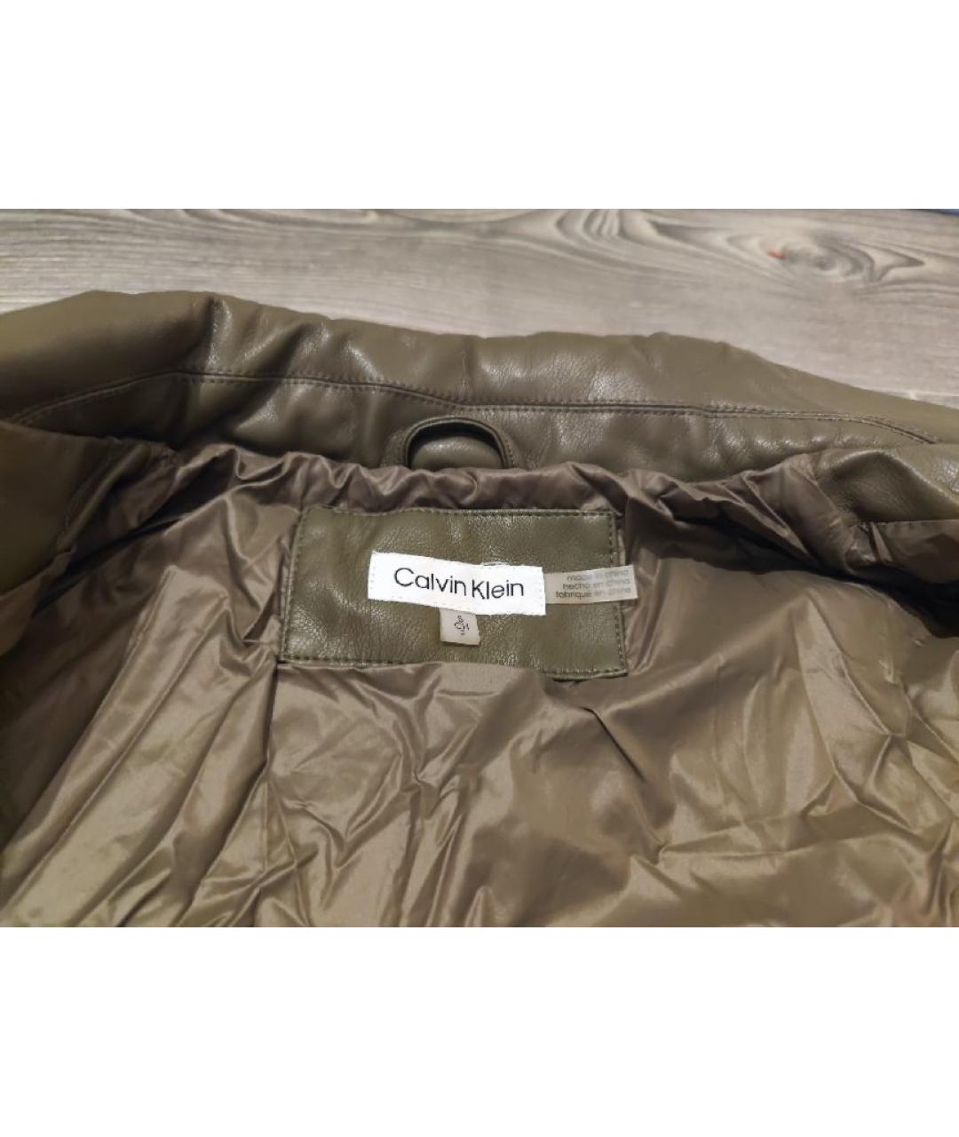 CALVIN KLEIN Хаки куртка, фото 5