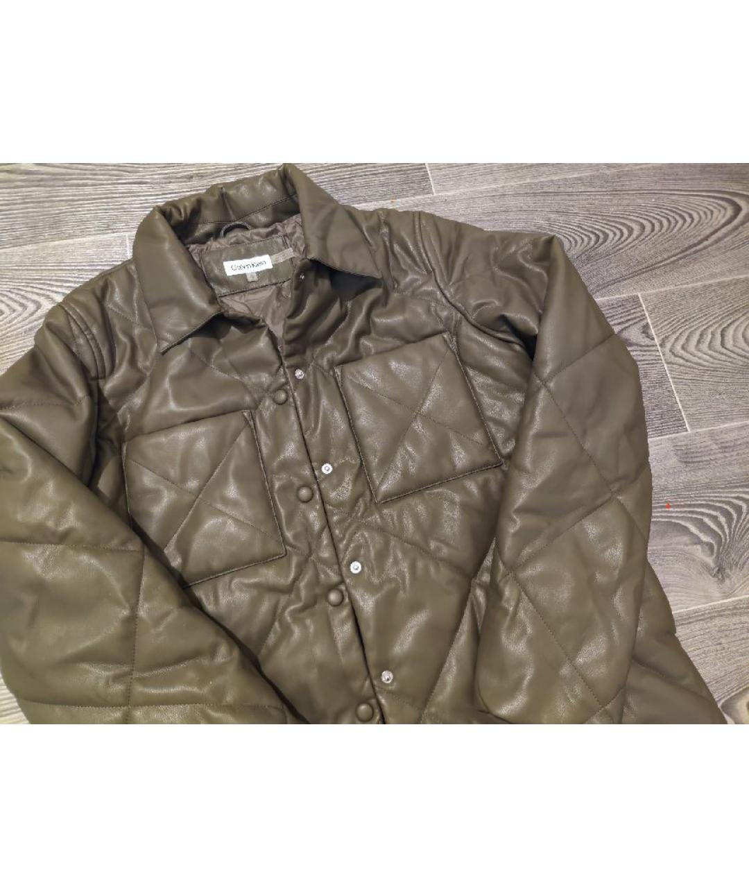 CALVIN KLEIN Хаки куртка, фото 7
