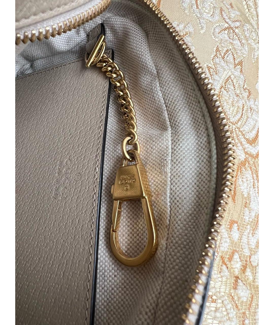 GUCCI Серая кожаная сумка через плечо, фото 4