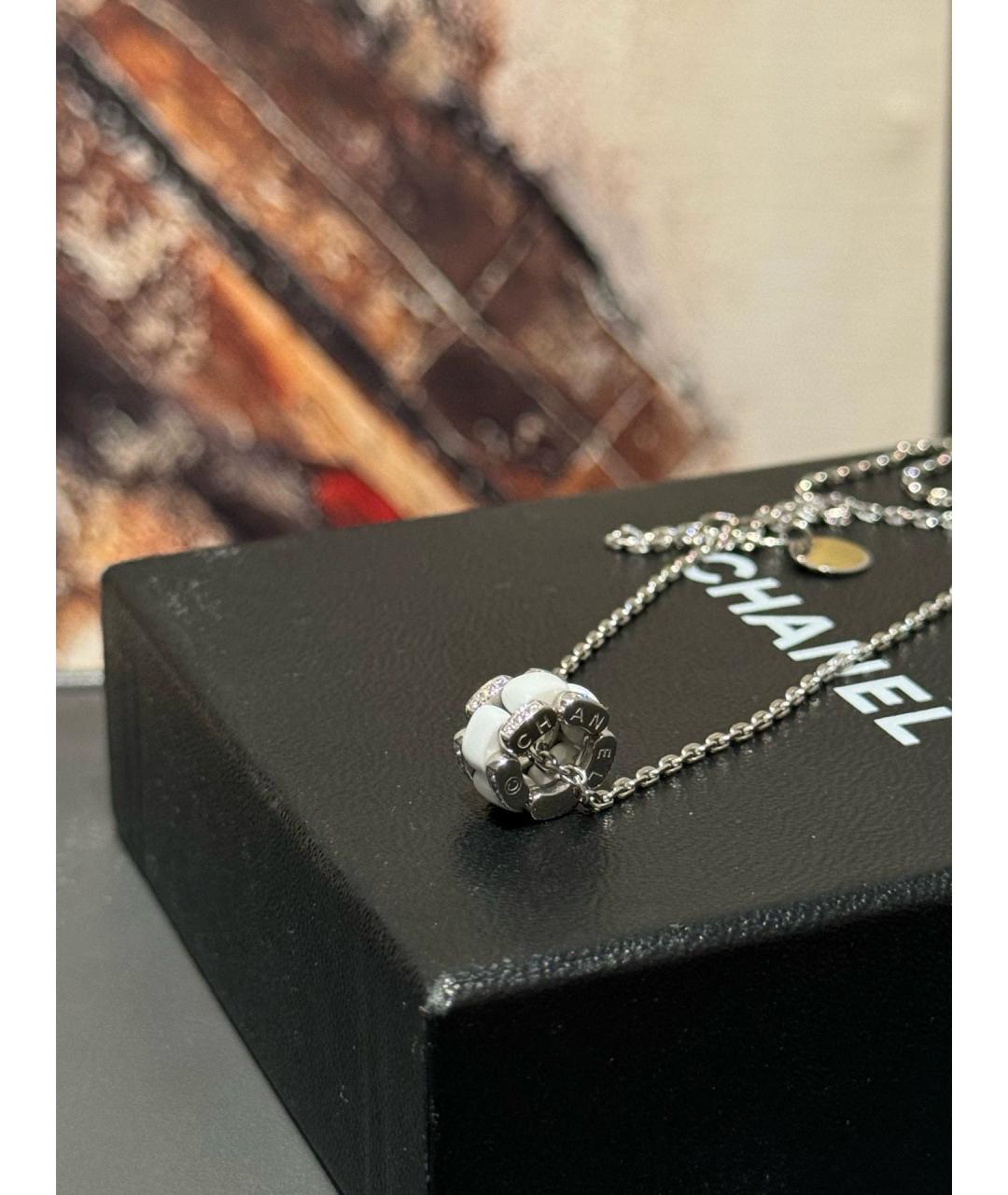 CHANEL Белая подвеска из белого золота, фото 6