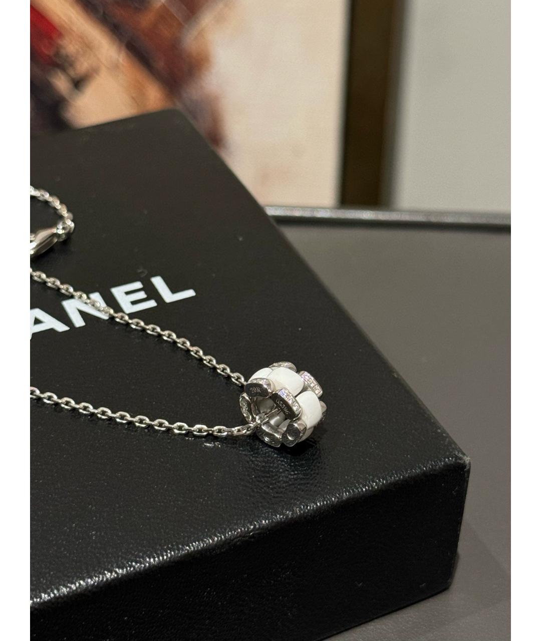 CHANEL Белая подвеска из белого золота, фото 5