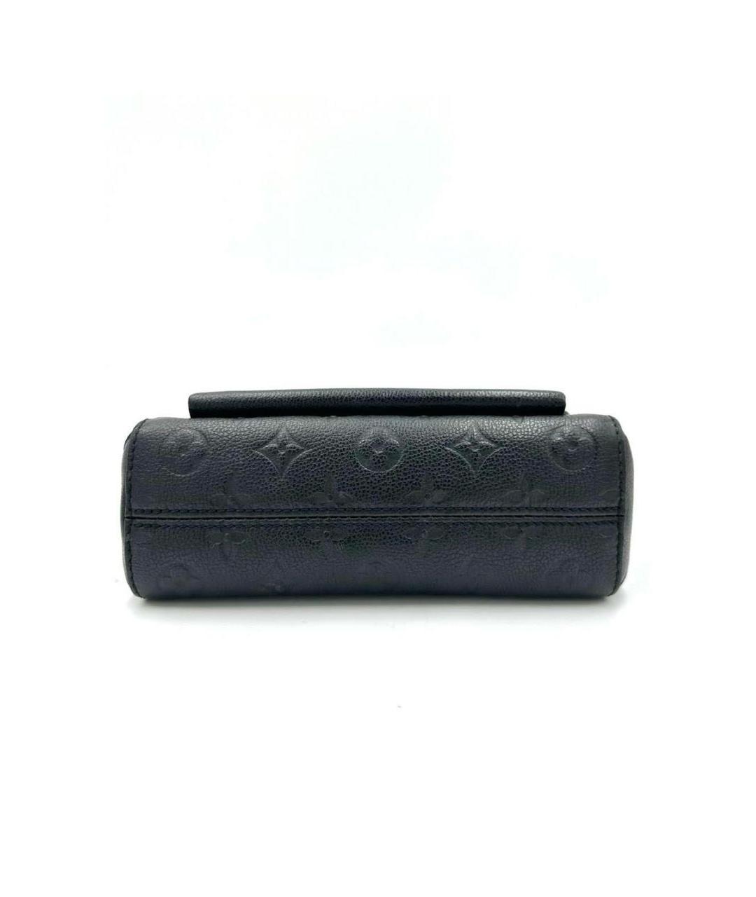 LOUIS VUITTON Черная кожаная сумка через плечо, фото 4