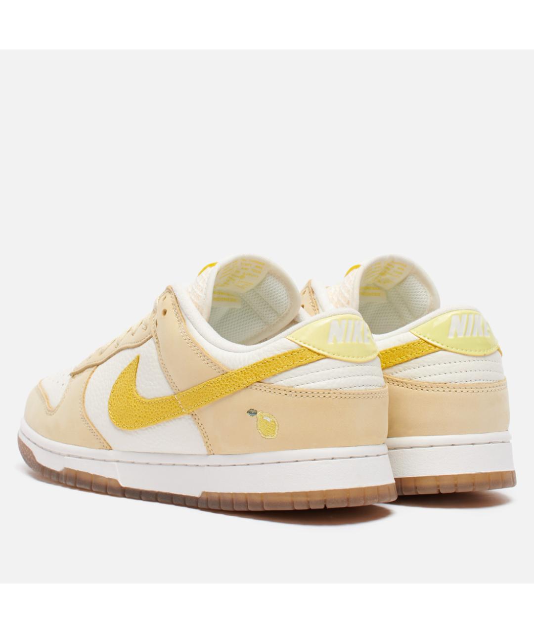 NIKE Бежевые кожаные кроссовки, фото 4