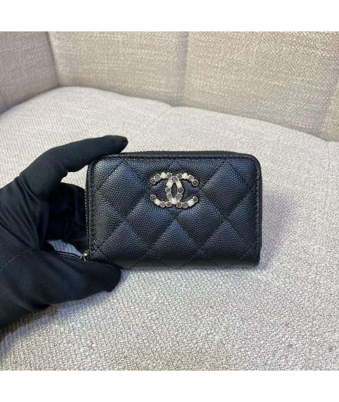 CHANEL Черный кожаный кардхолдер, фото 7