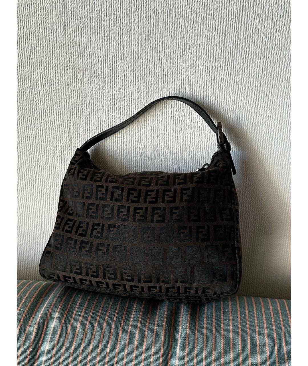 FENDI Коричневая сумка через плечо, фото 2