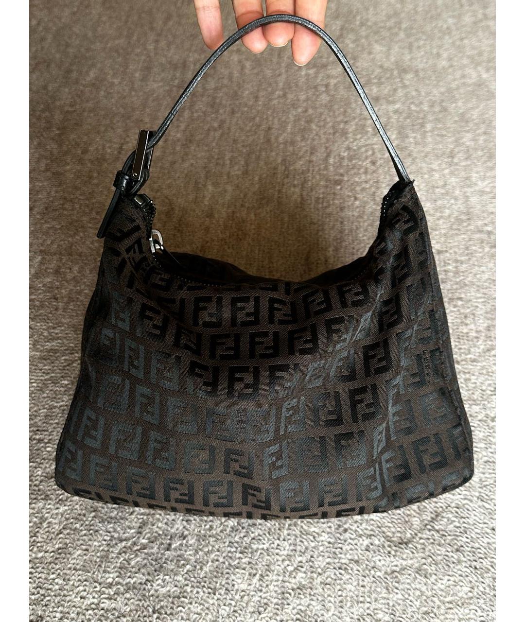 FENDI Коричневая сумка через плечо, фото 3