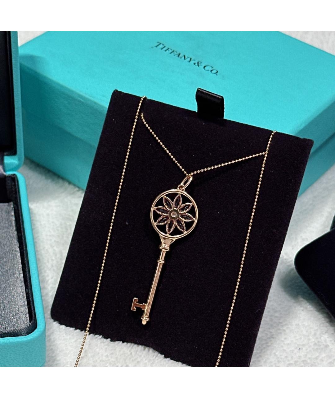 TIFFANY&CO Золотая подвеска из розового золота, фото 4