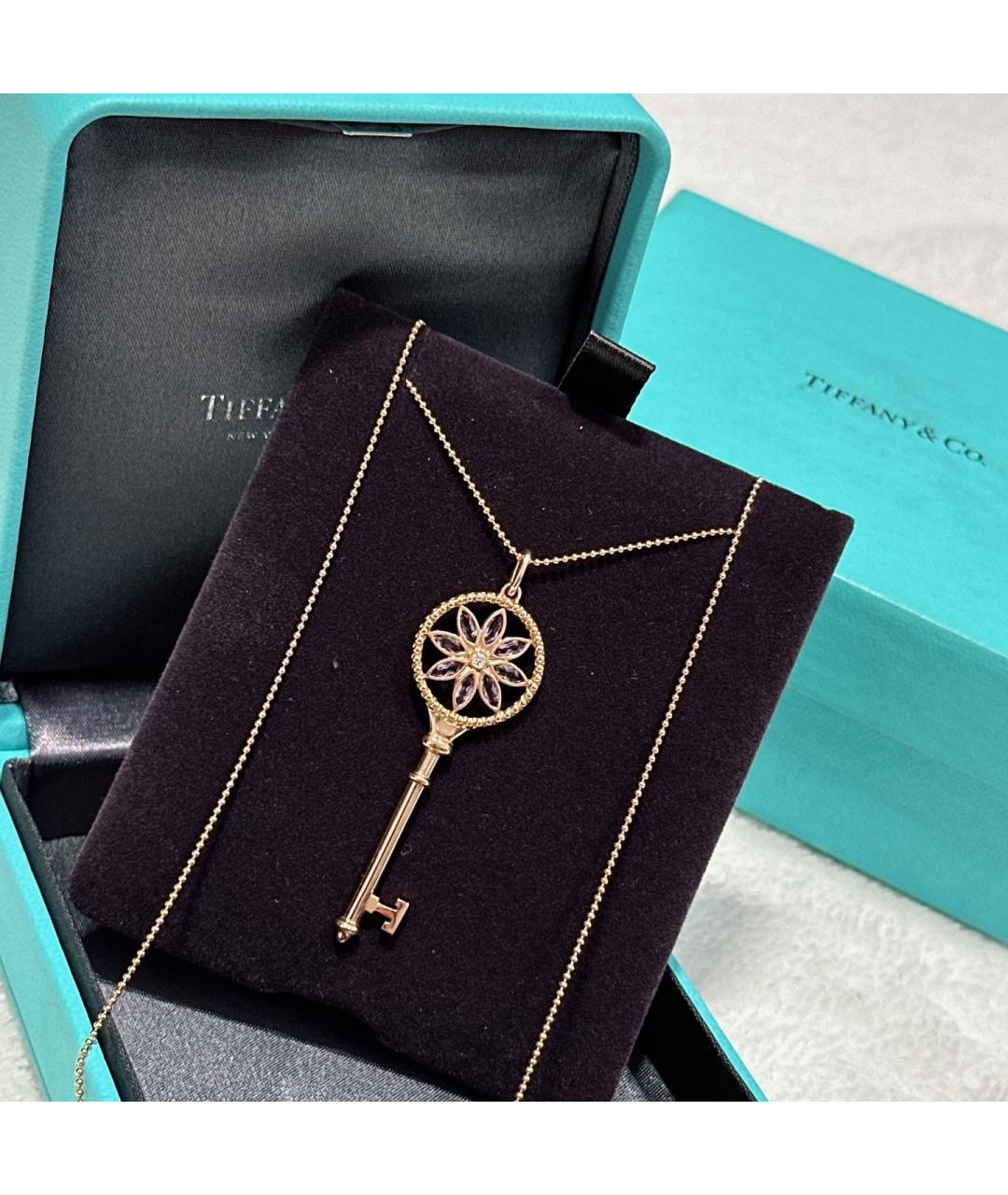 TIFFANY&CO Золотая подвеска из розового золота, фото 5