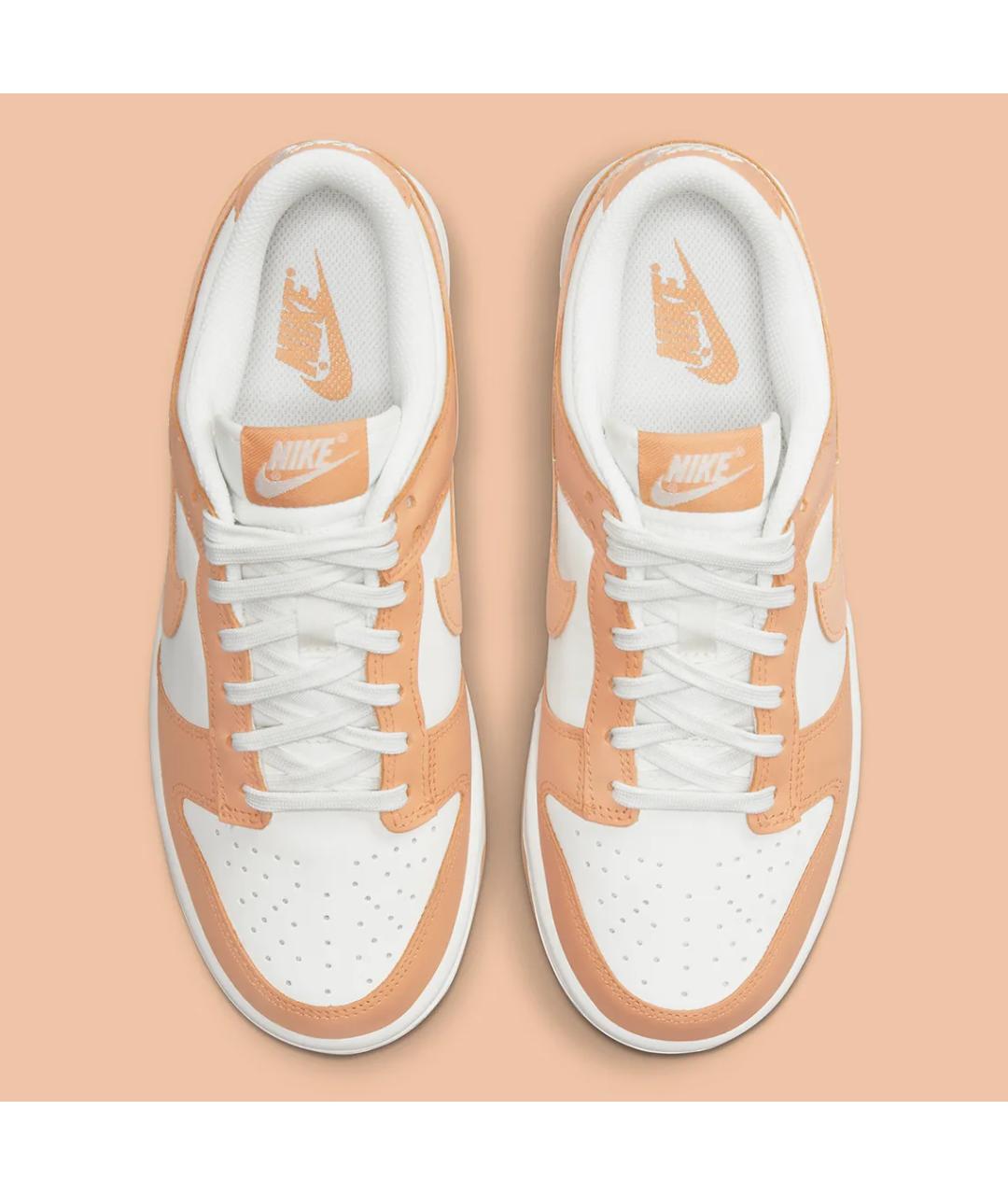 NIKE Бежевые кожаные кроссовки, фото 3