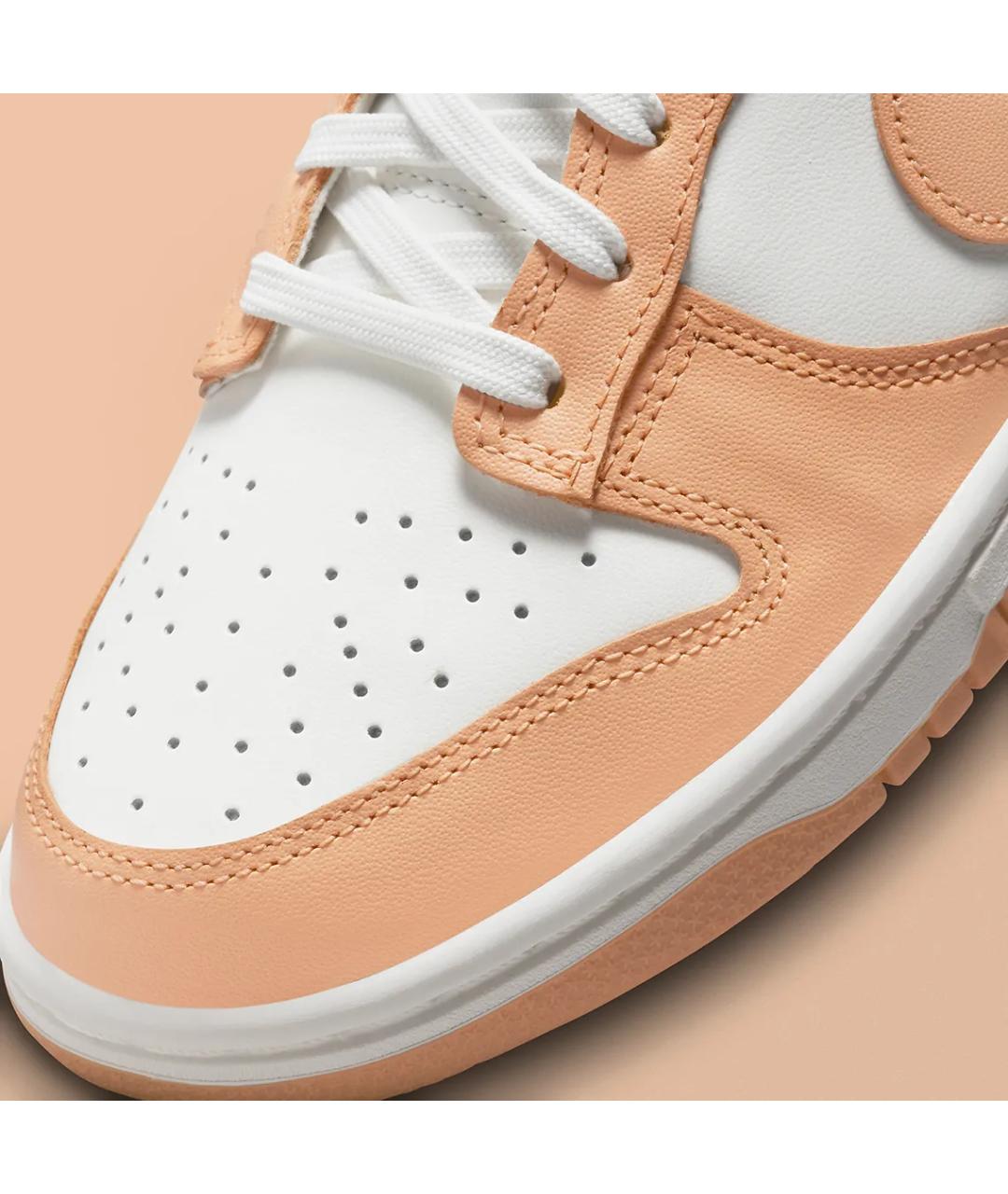 NIKE Бежевые кожаные кроссовки, фото 5