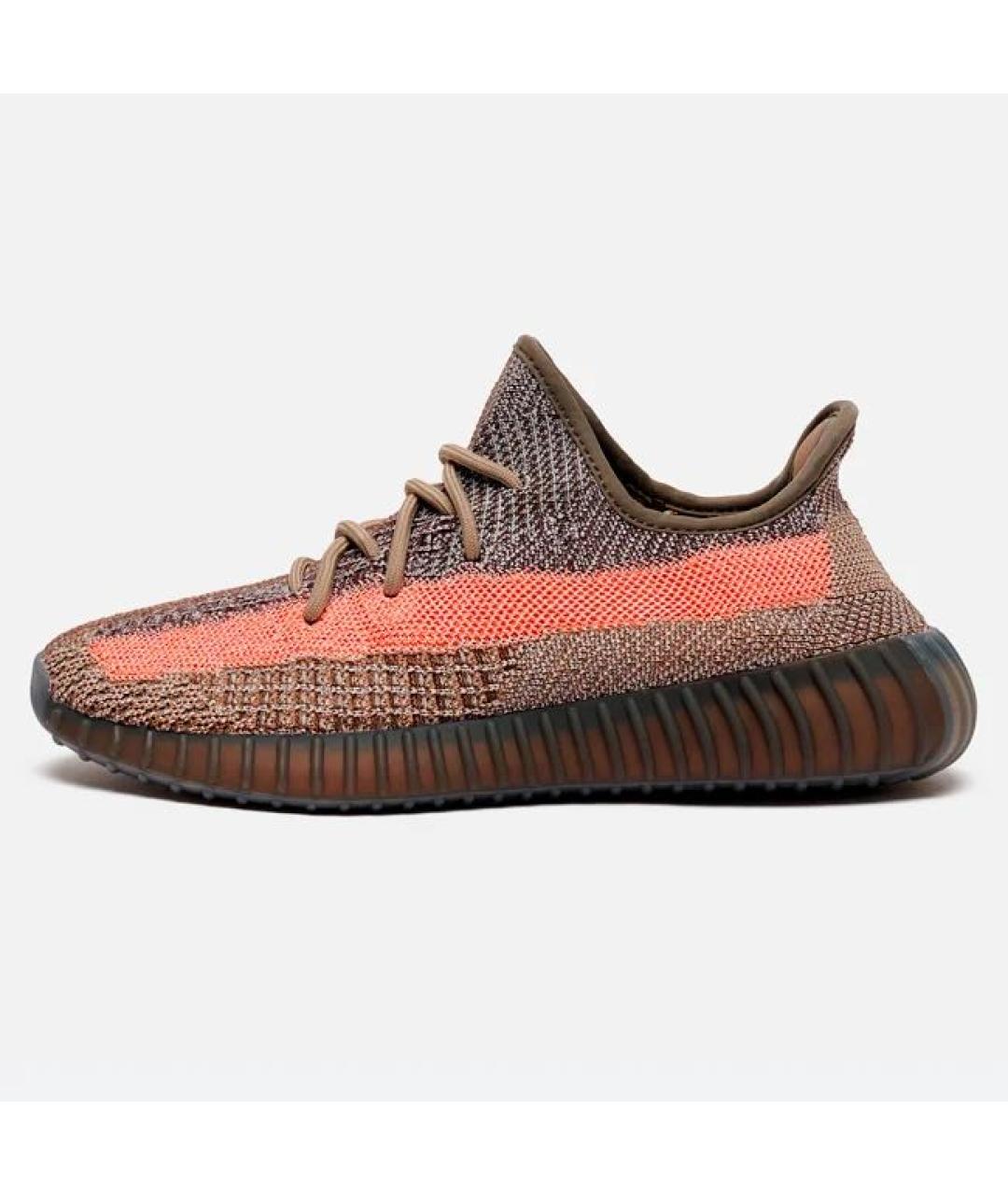 ADIDAS YEEZY Бежевые текстильные кроссовки, фото 5