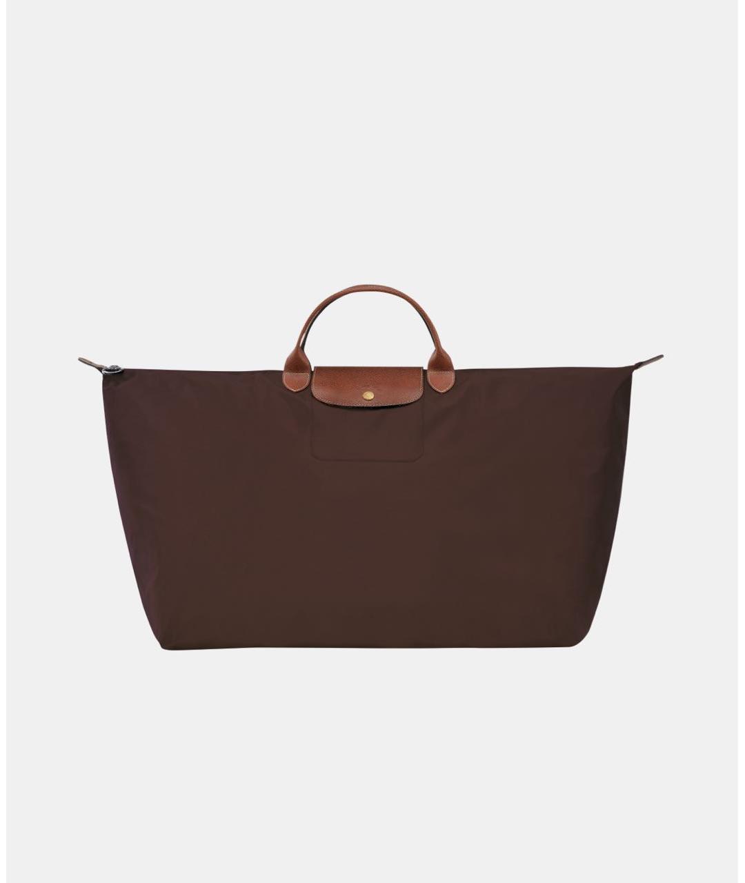 LONGCHAMP Коричневая тканевая дорожная/спортивная сумка, фото 9