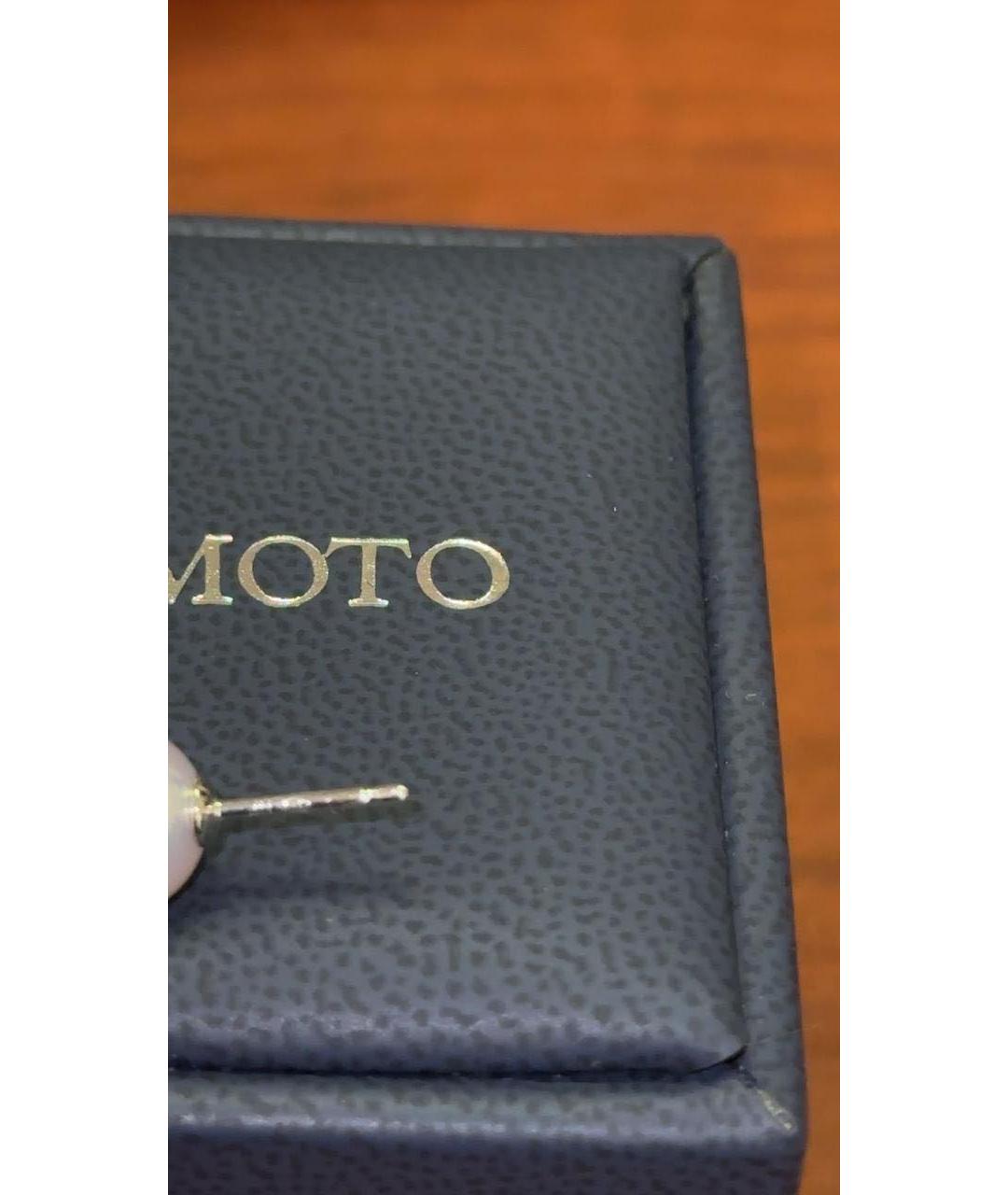 Mikimoto Белые серьги из белого золота, фото 4