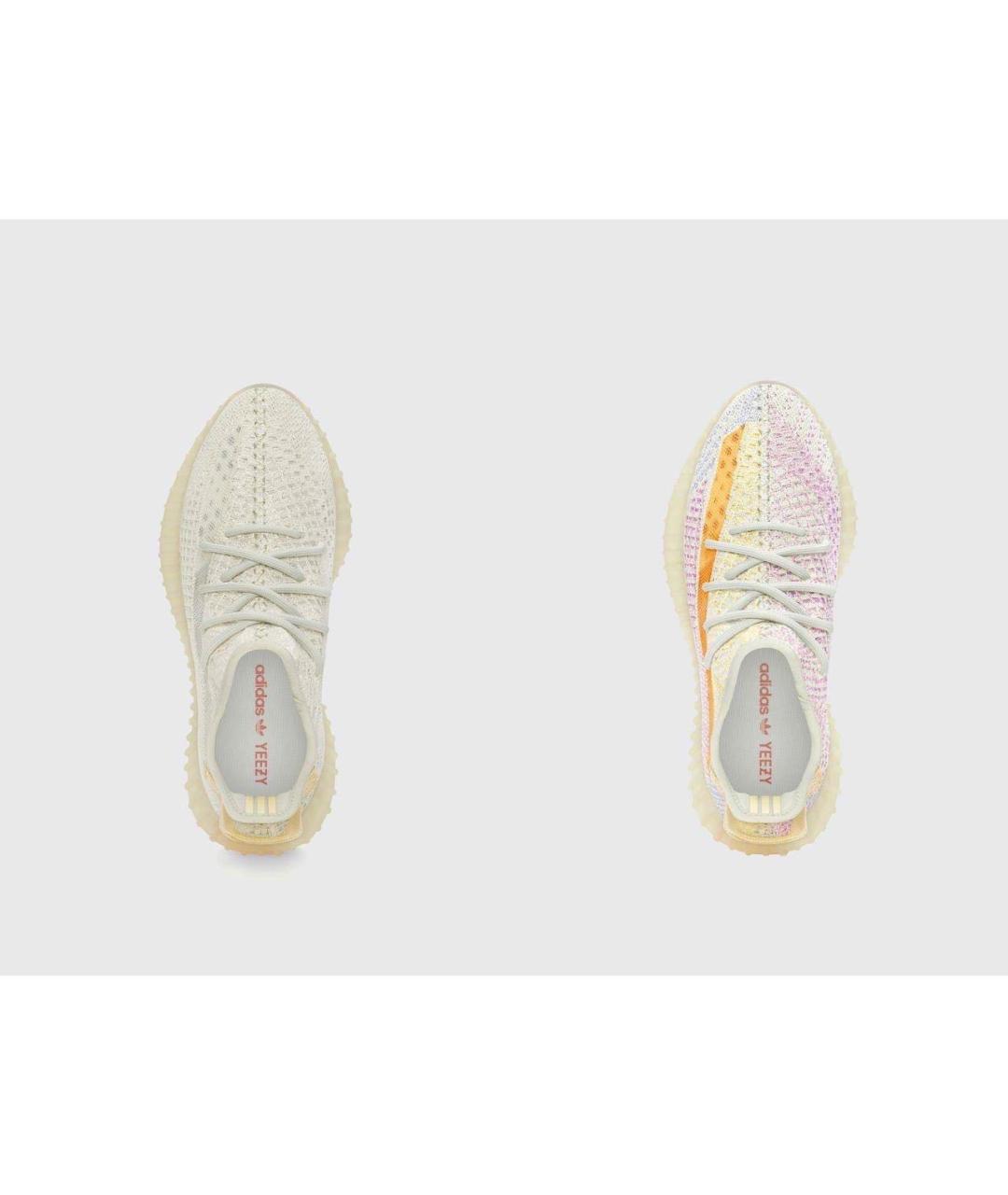 ADIDAS YEEZY Бежевые текстильные кроссовки, фото 7