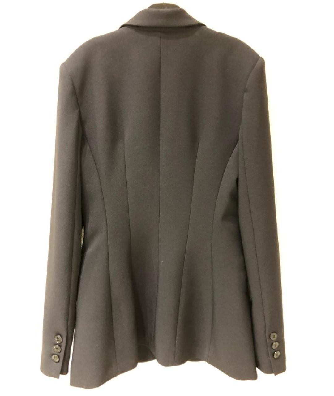 ELISABETTA FRANCHI Черный полиэстеровый жакет/пиджак, фото 2