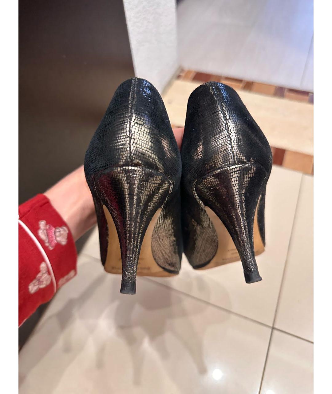 ISABEL MARANT Серебряные кожаные туфли, фото 3