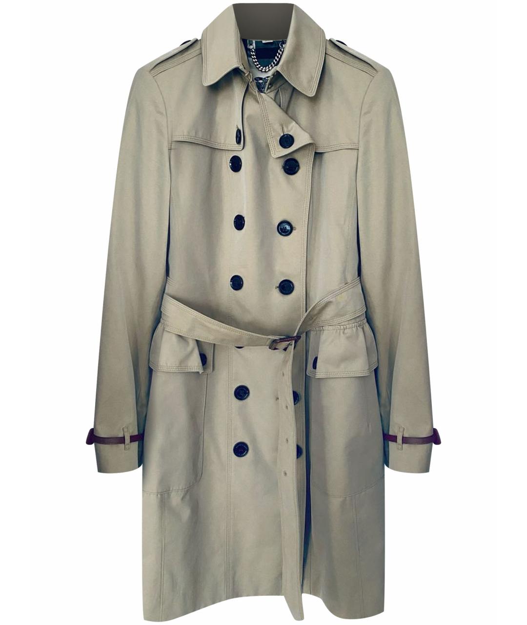 BURBERRY Бежевый хлопковый тренч/плащ, фото 1