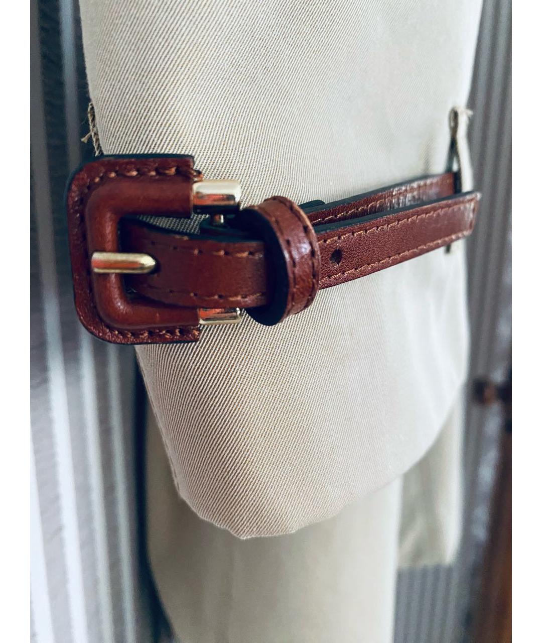 BURBERRY Бежевый хлопковый тренч/плащ, фото 5