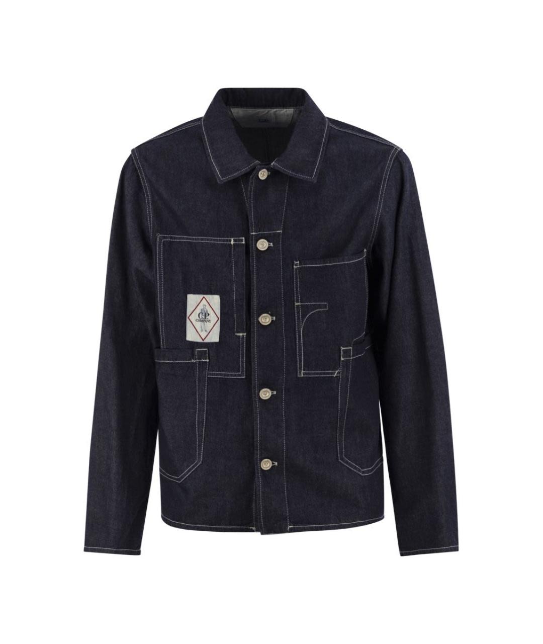 CP COMPANY Темно-синяя хлопковая куртка, фото 1