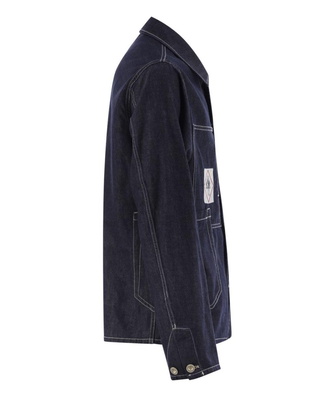 CP COMPANY Темно-синяя хлопковая куртка, фото 3