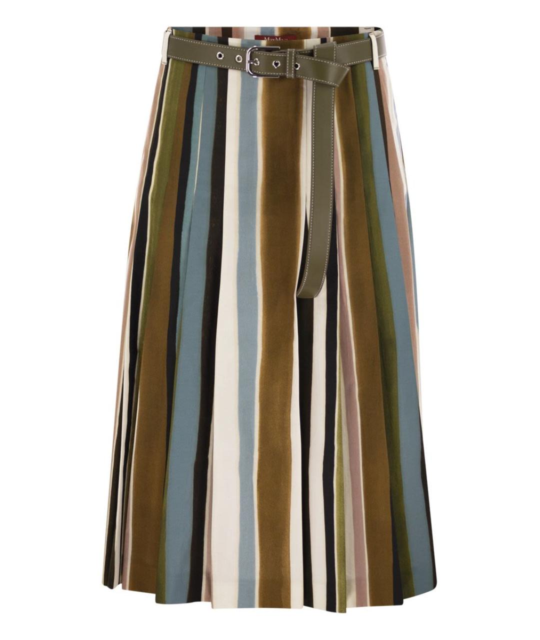 MAX MARA Мульти хлопковая юбка миди, фото 1