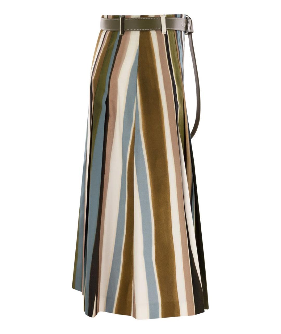 MAX MARA Мульти хлопковая юбка миди, фото 3