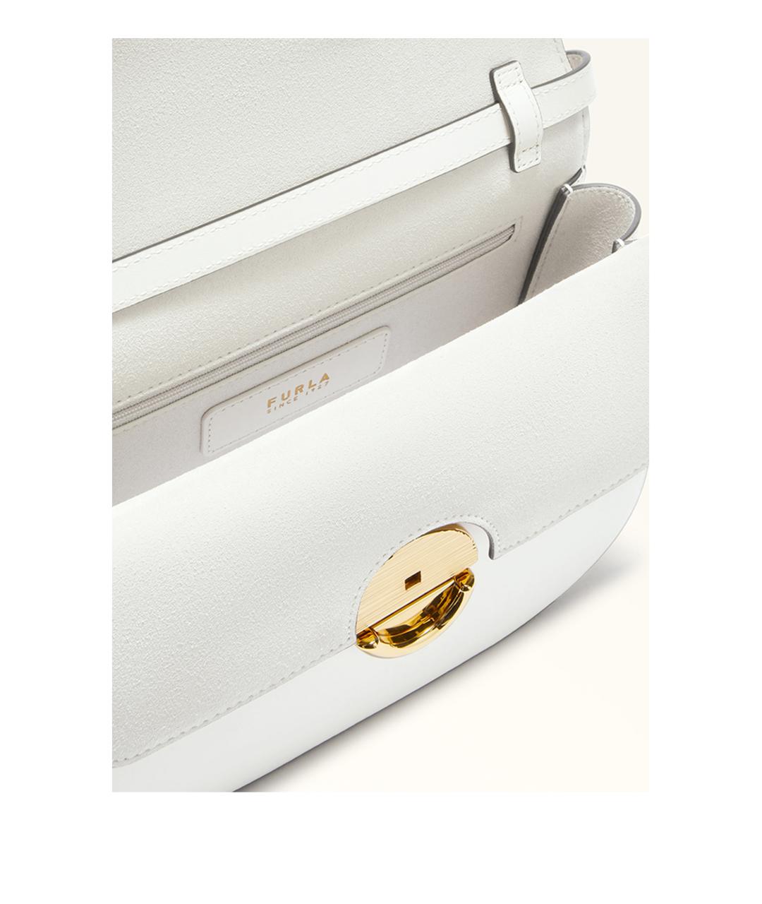 FURLA Белая сумка через плечо, фото 5