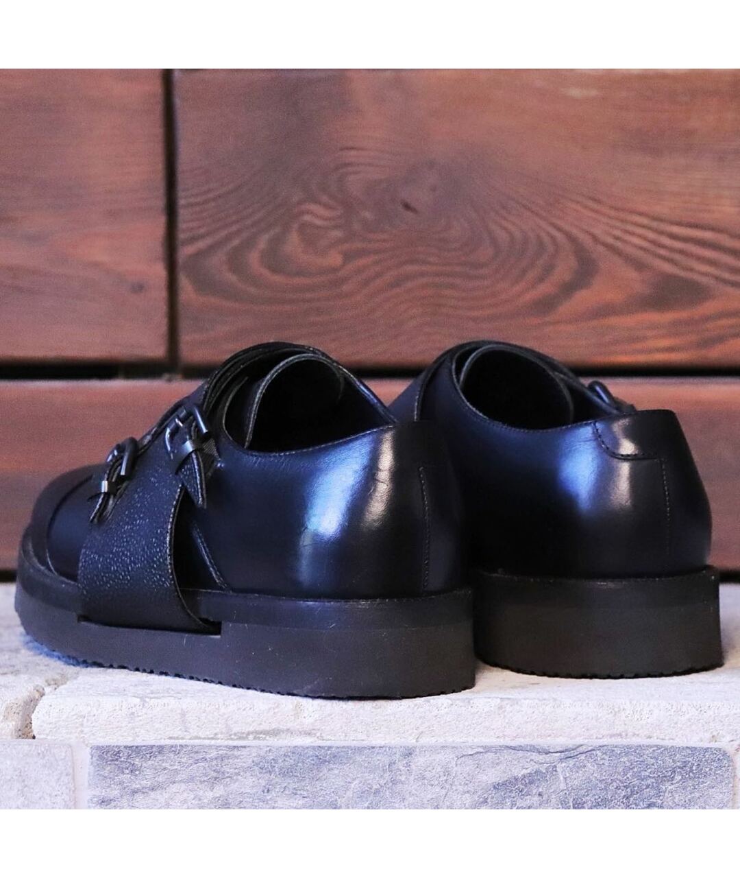 BIKKEMBERGS Черные кожаные туфли, фото 4