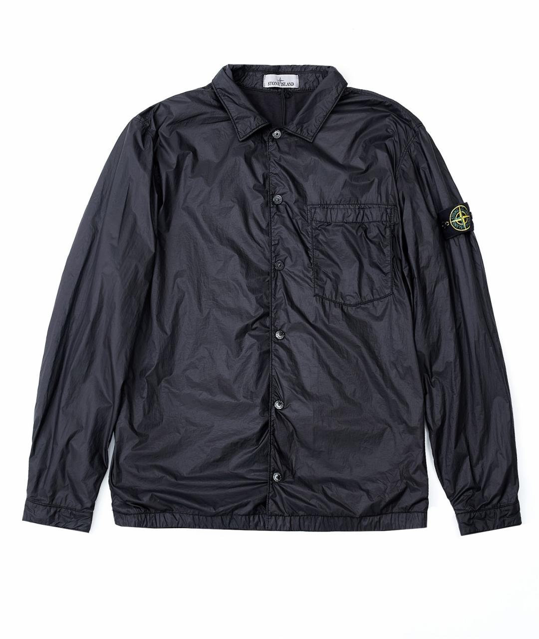 STONE ISLAND Черная полиэстеровая куртка, фото 1