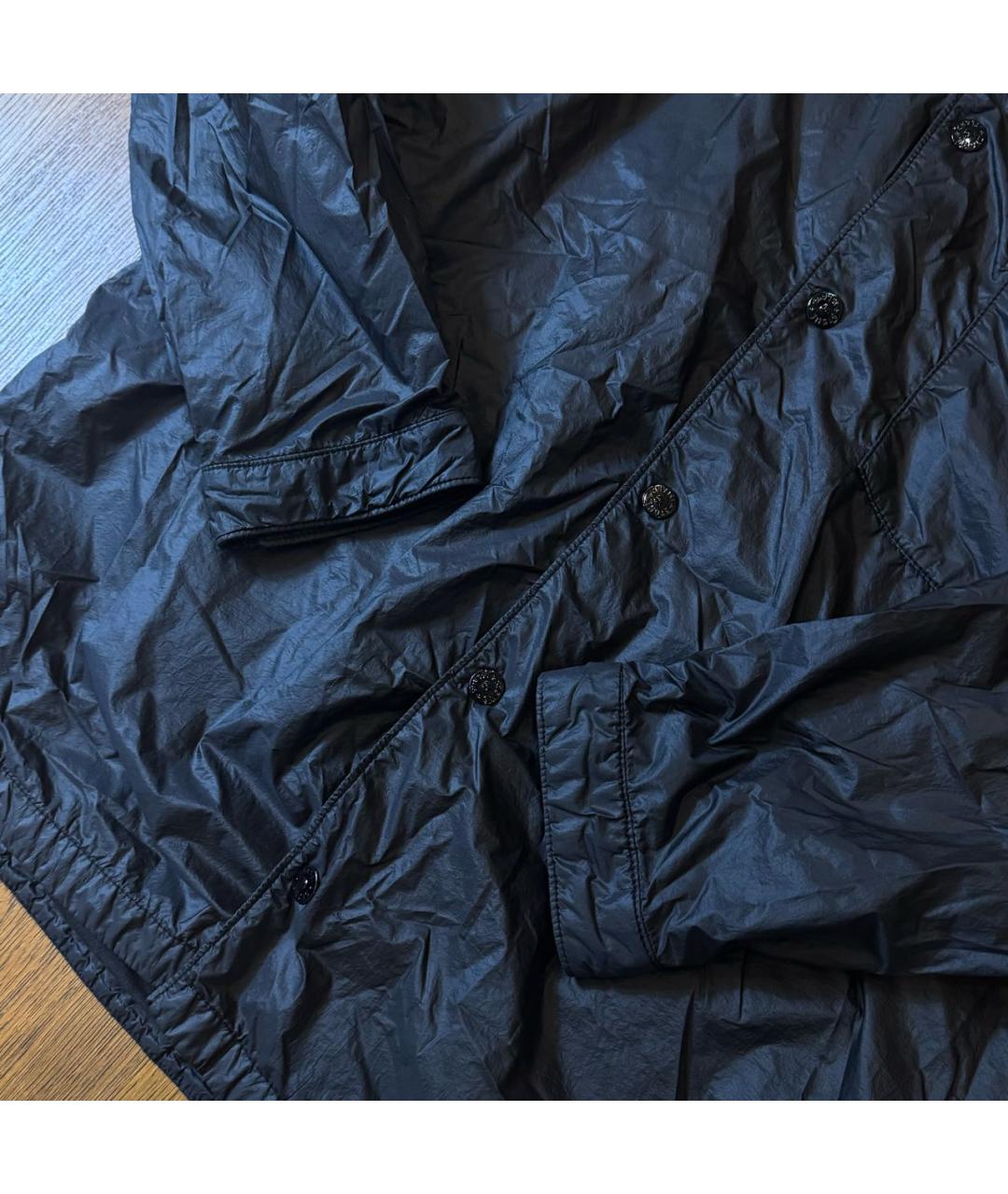 STONE ISLAND Черная полиэстеровая куртка, фото 5