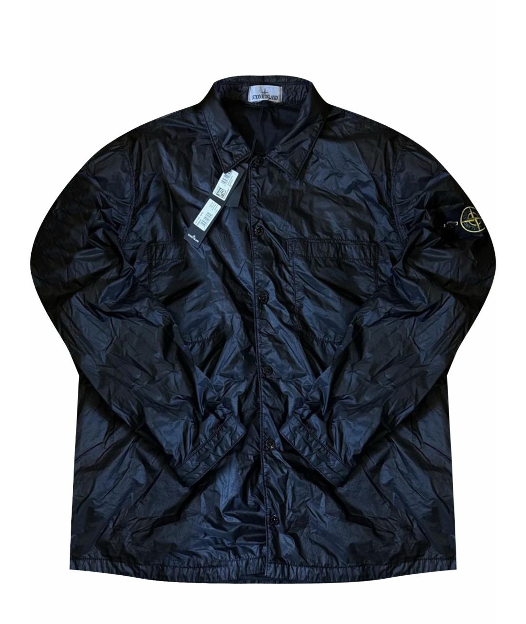 STONE ISLAND Черная полиэстеровая куртка, фото 7
