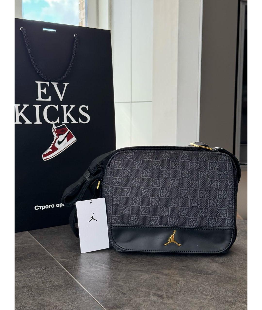 JORDAN Черная сумка через плечо, фото 6