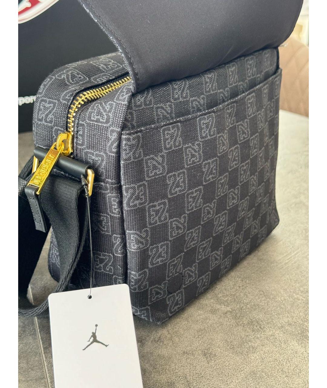 JORDAN Черная сумка на плечо, фото 5