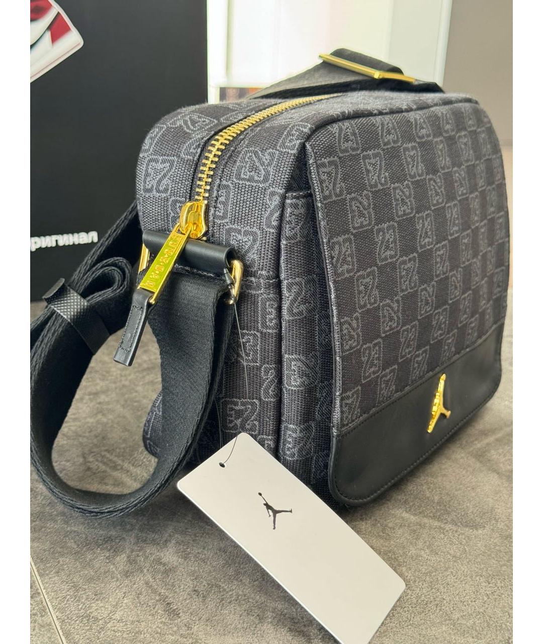 JORDAN Черная сумка на плечо, фото 8