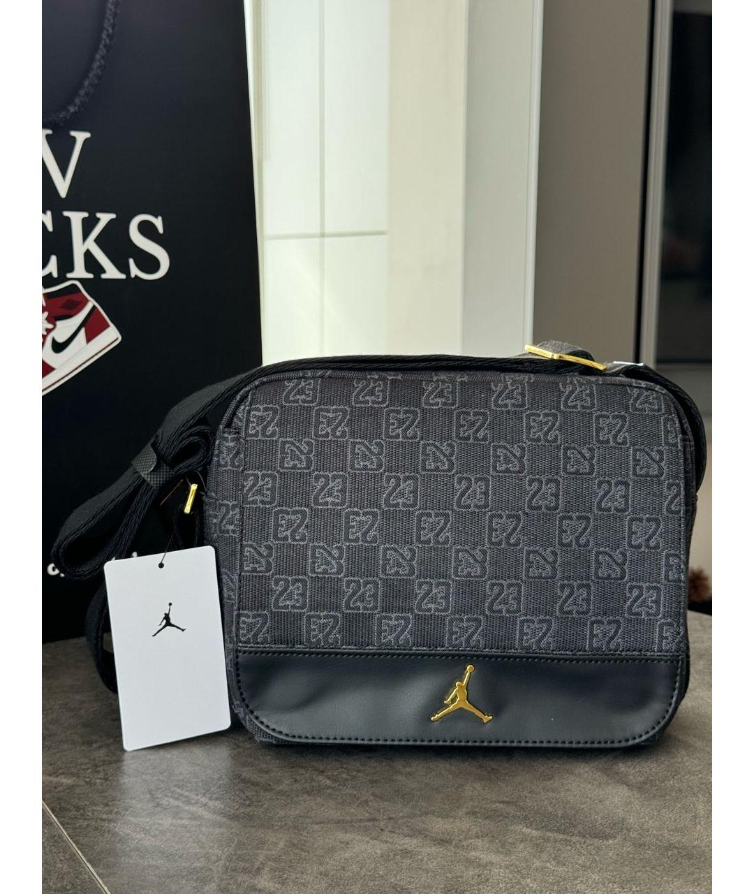 JORDAN Черная сумка на плечо, фото 2