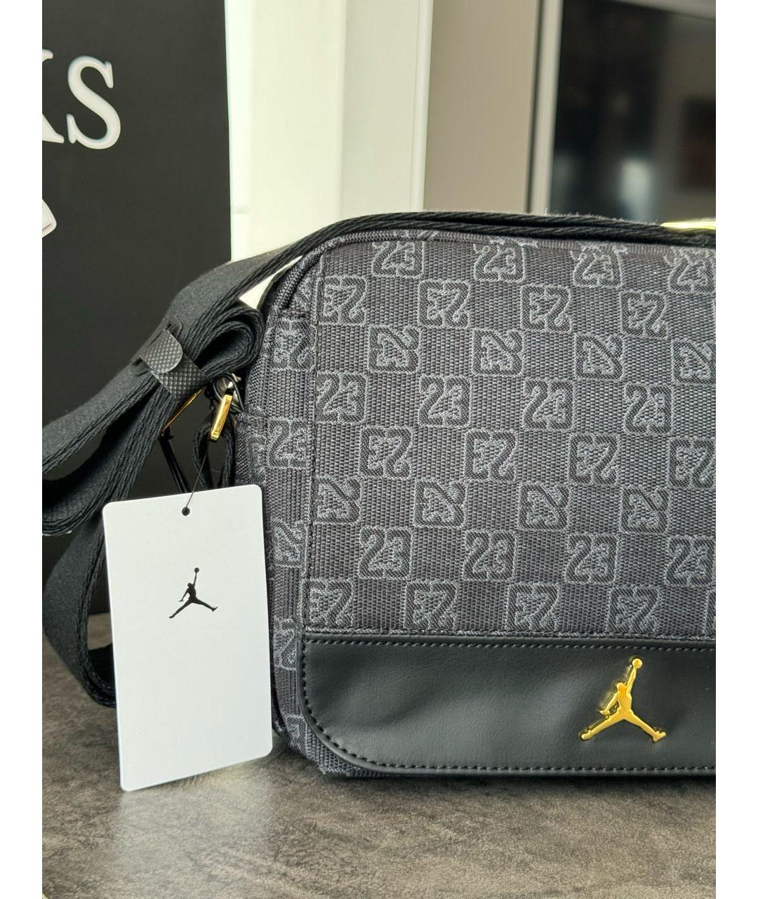 JORDAN Черная сумка на плечо, фото 7