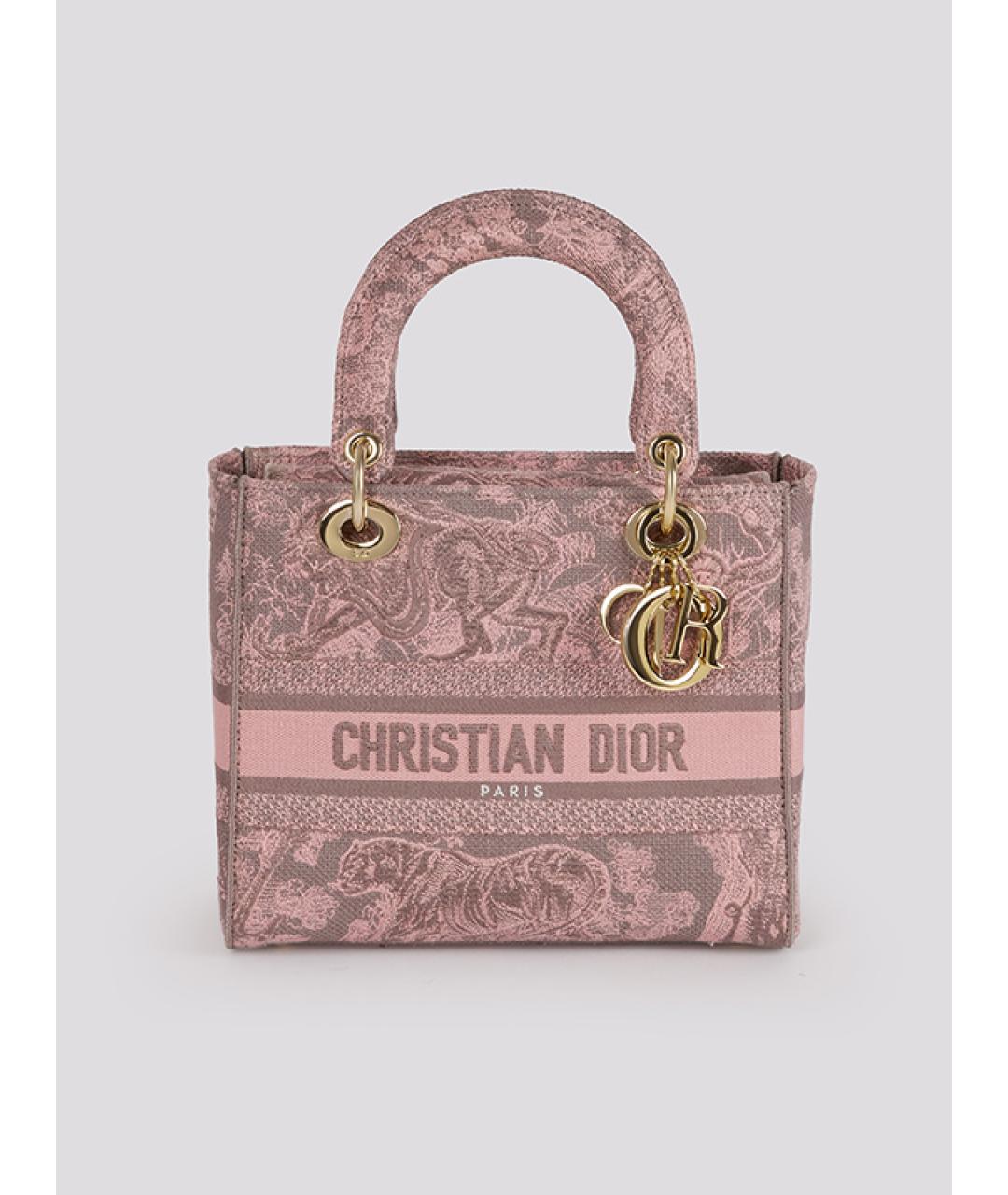 CHRISTIAN DIOR Розовая сумка с короткими ручками, фото 5