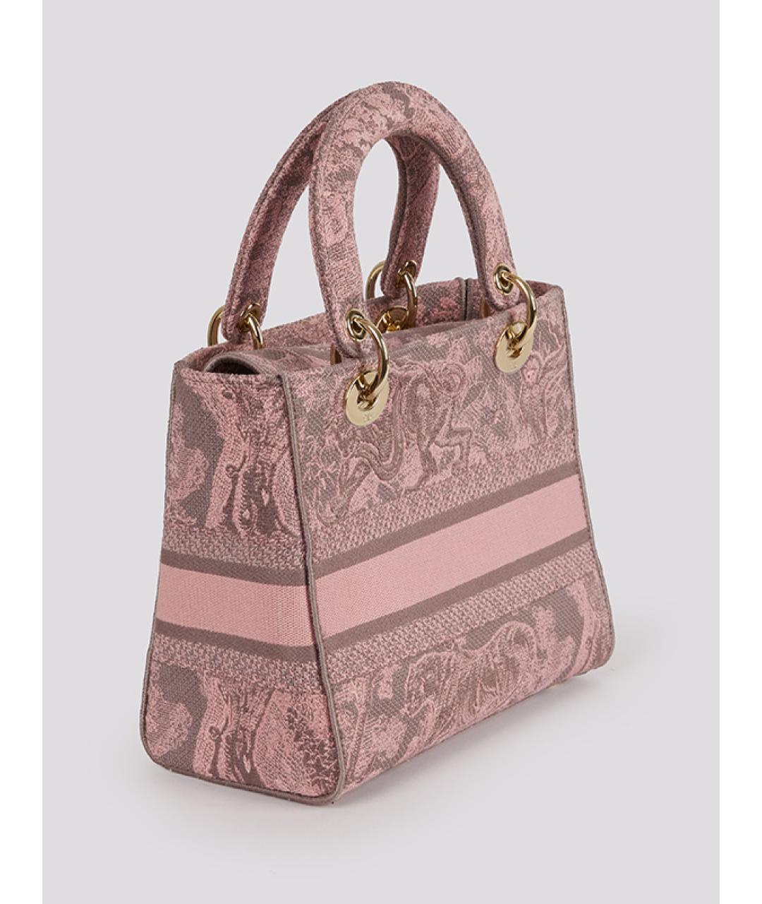 CHRISTIAN DIOR Розовая сумка с короткими ручками, фото 2