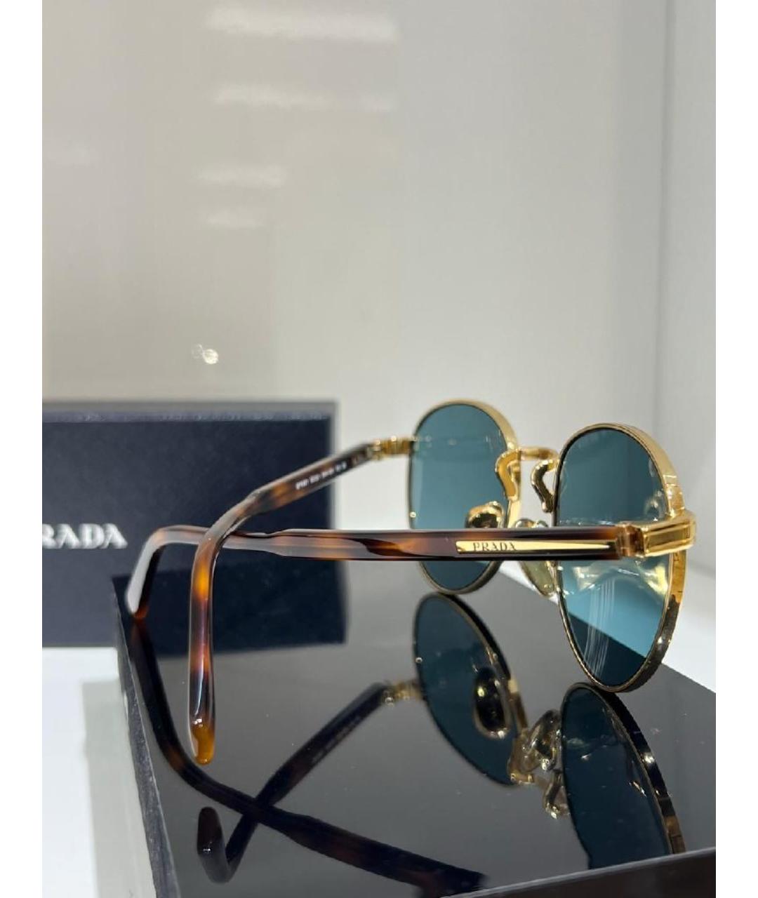 PRADA Коричневые солнцезащитные очки, фото 2