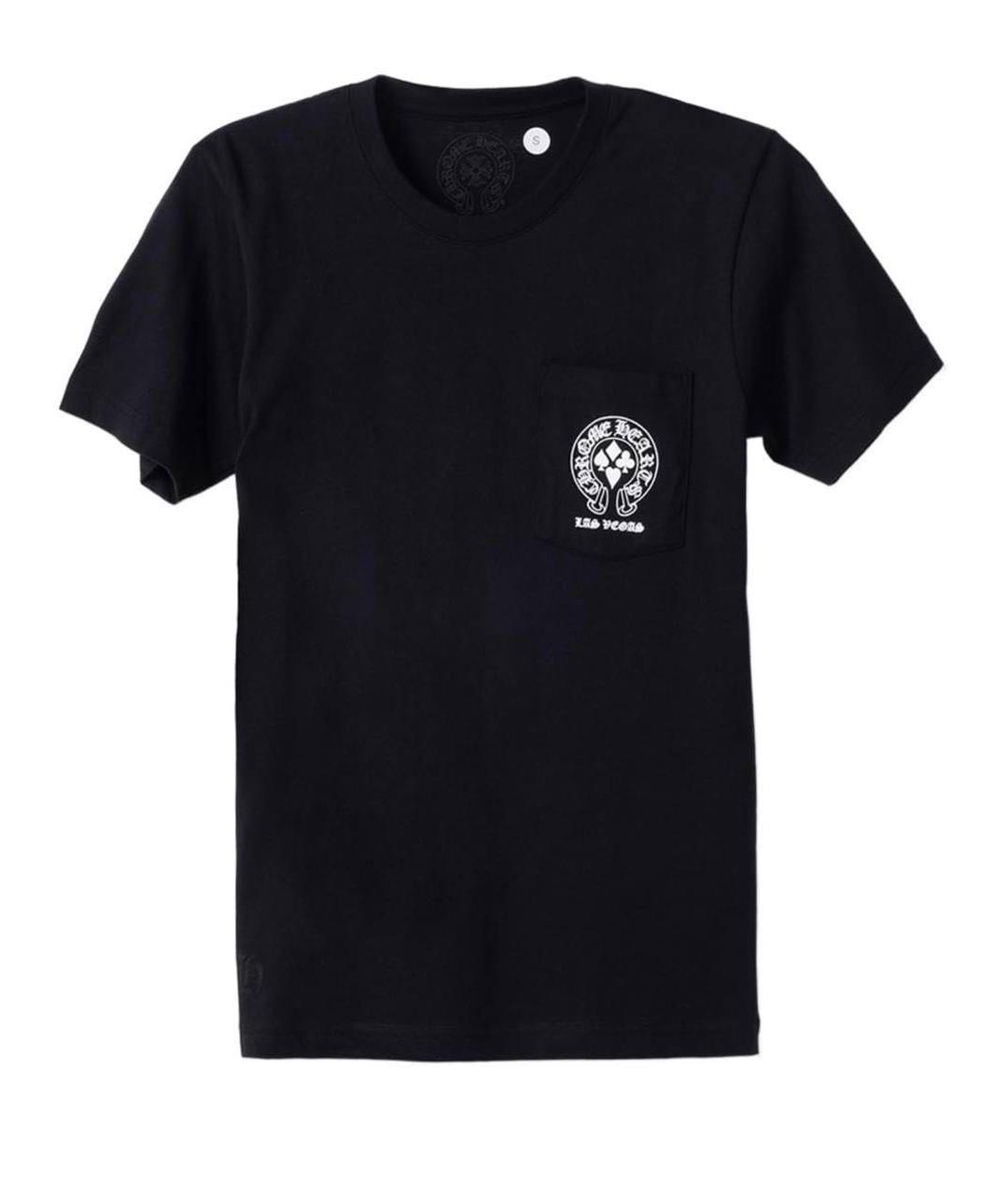 CHROME HEARTS Черная хлопковая футболка, фото 2
