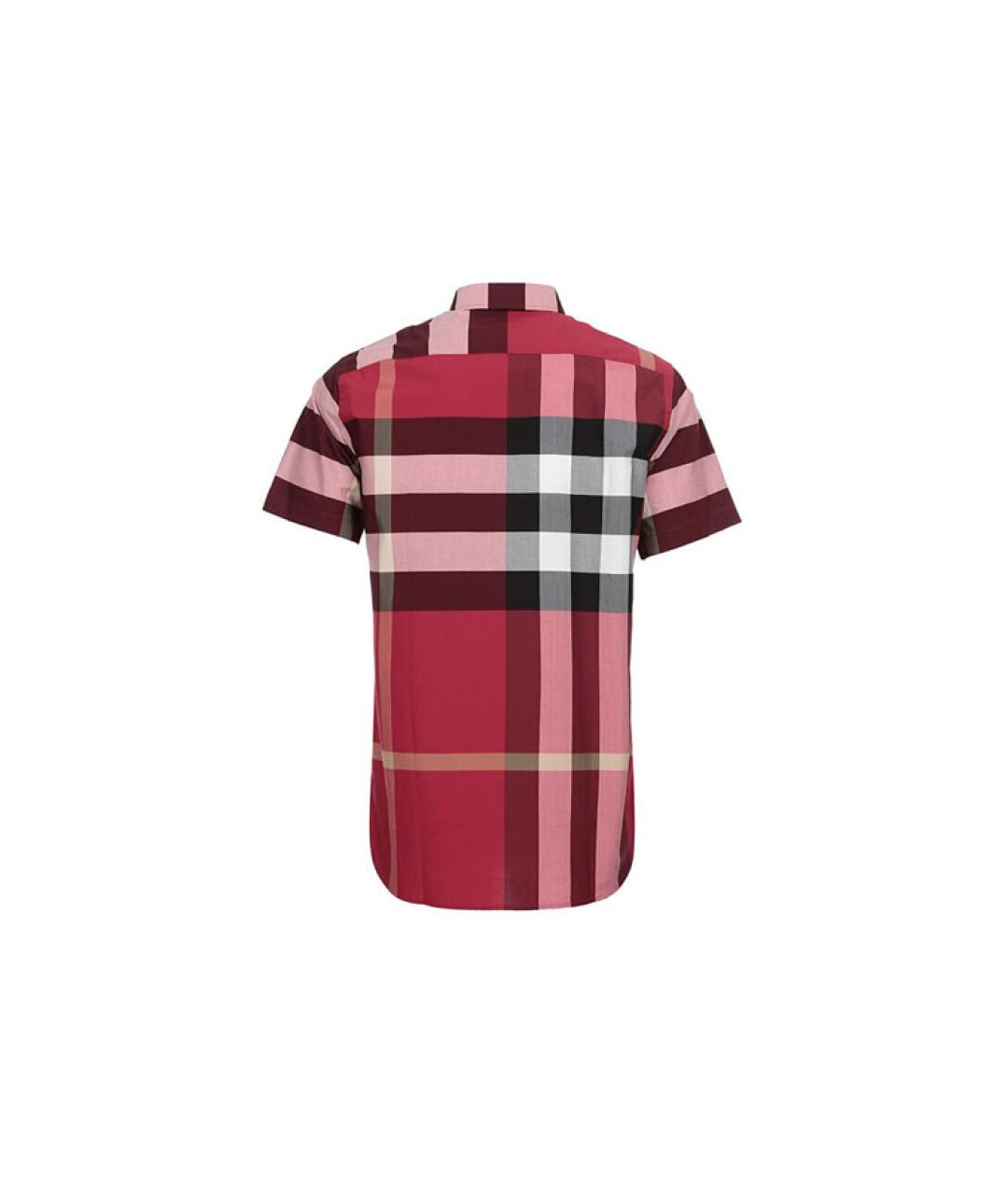 BURBERRY Красная хлопковая кэжуал рубашка, фото 2